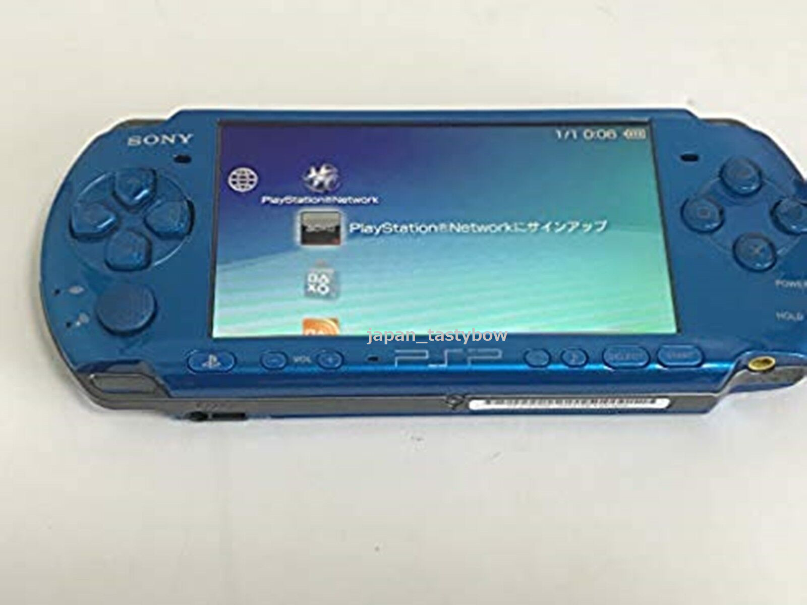 SONY PSP Playstation Portable Vibrant Blue PSP – 3000 VB Cable Console Set