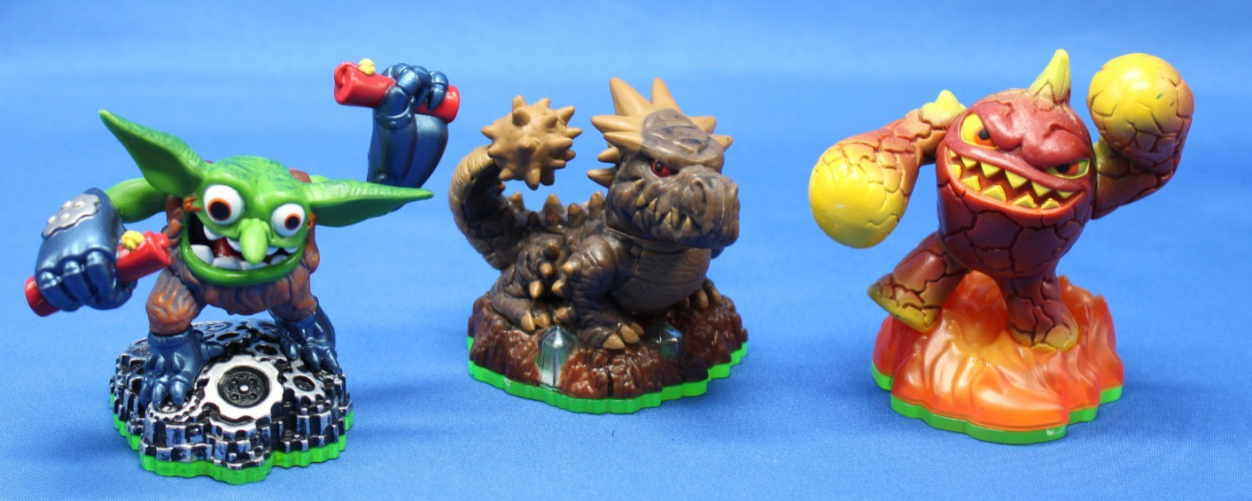 Skylanders Spyro’s Adventure Bash Eruptor Boomer Figure Lot