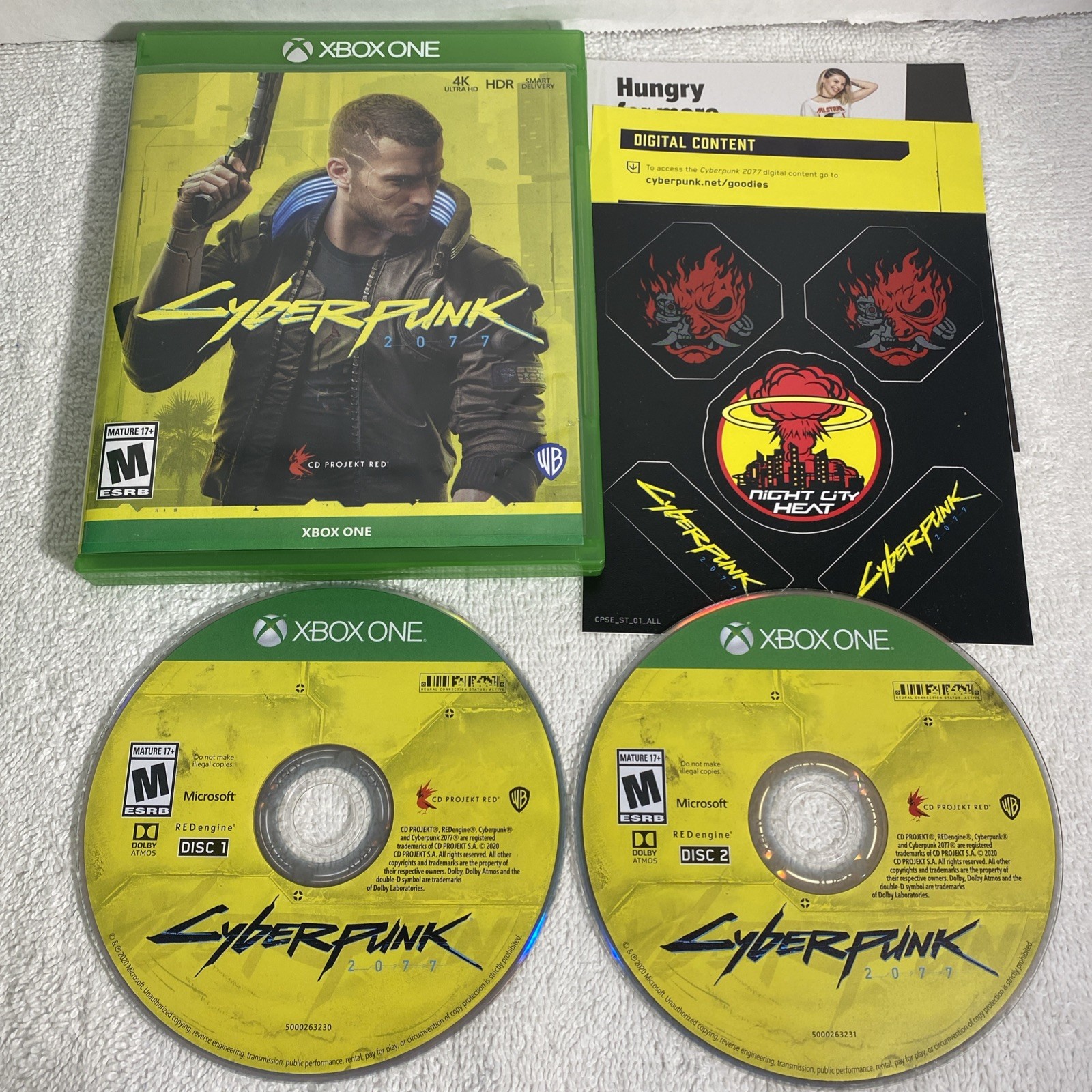 Cyberpunk 2077 Xbox One Open Word Action Sci-Fi Guns Loot RPG Skills Gore M