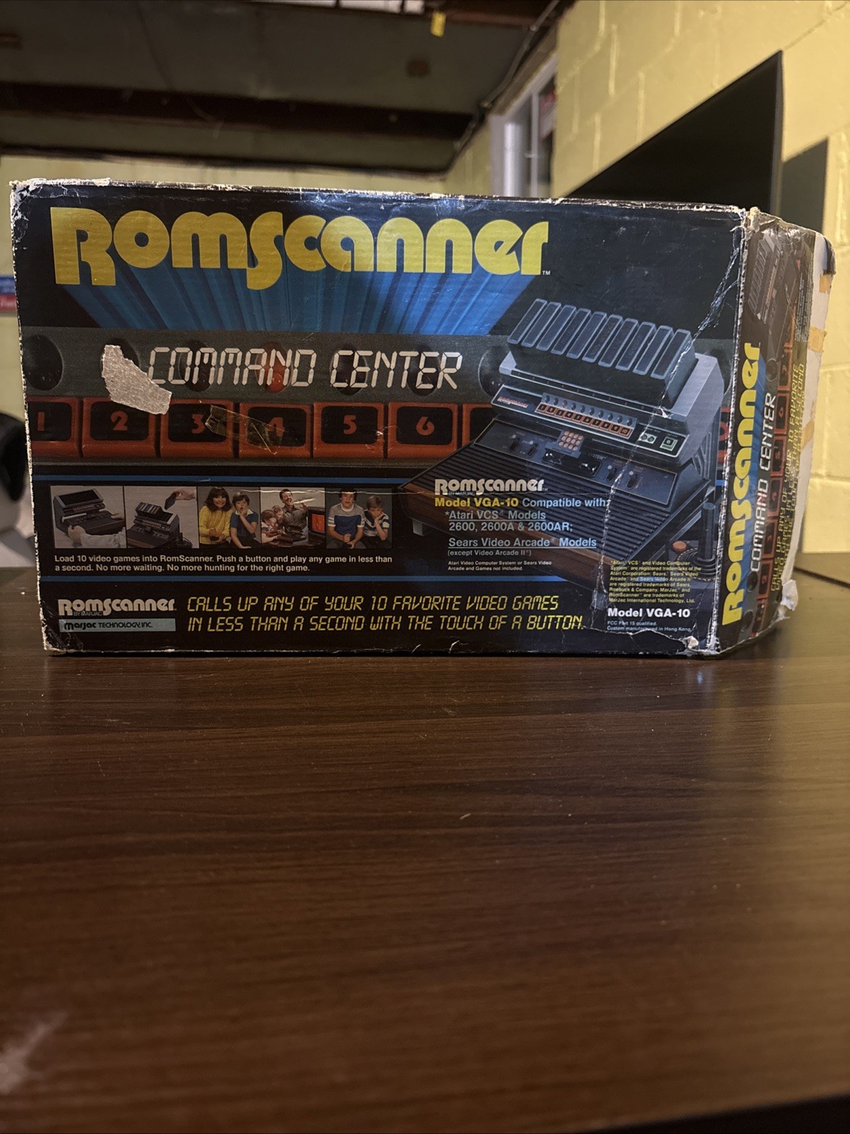 Atari VCS Romscanner Command Center Atari 2600 VGA-10 ASiS-WITH BOX/NOT TESTED