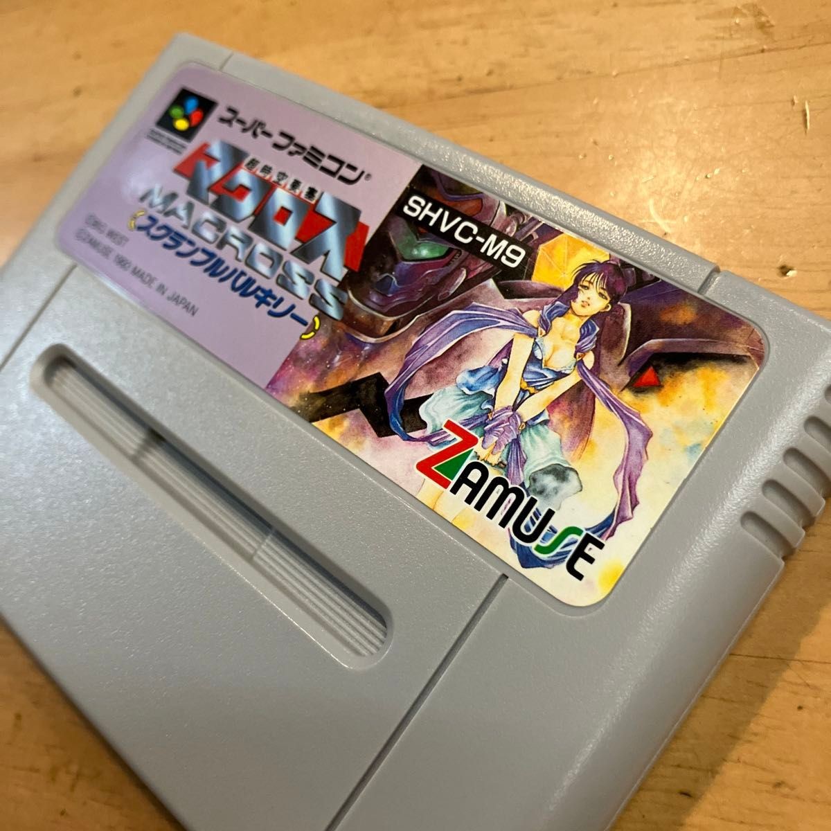 Macross Scramble Valkyrie W/Box Manual Super Famicom SFC SNES Used Game NTSC-J
