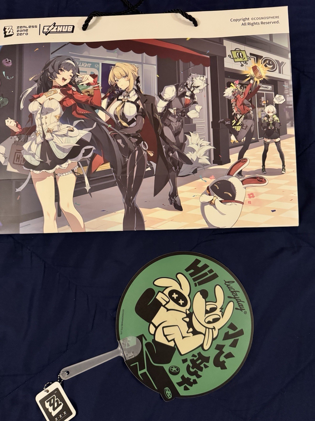 Zenless Zone Zero Luckyday Double-sided Fan & Shopping Bag Set