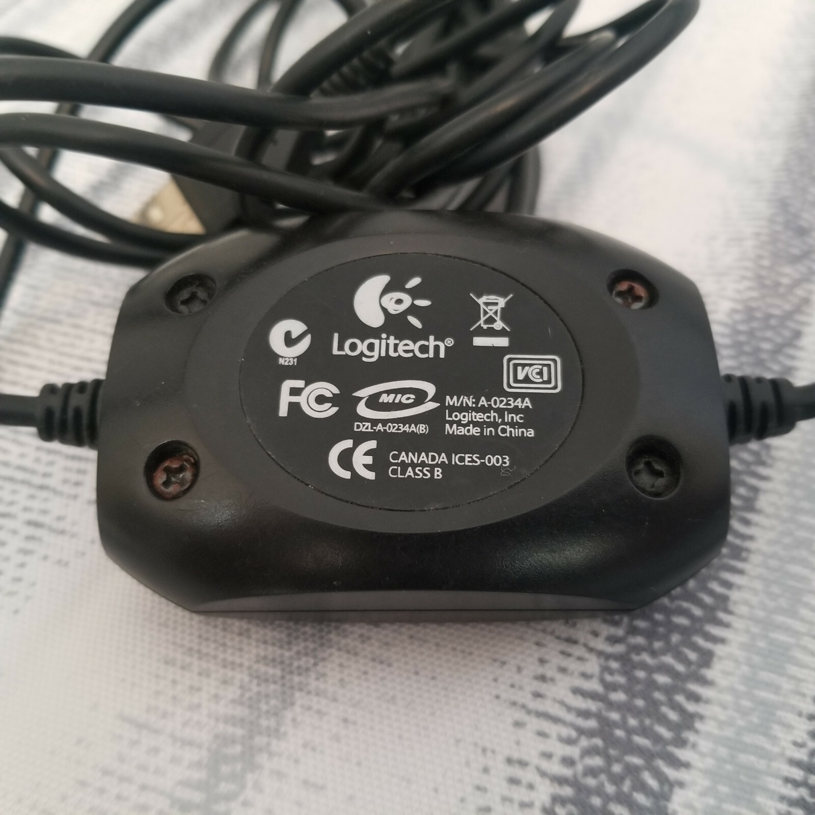 Genuine Logitech Konami Guitar Hero Rock Band USB Microphone Mic M/N: A-0234A