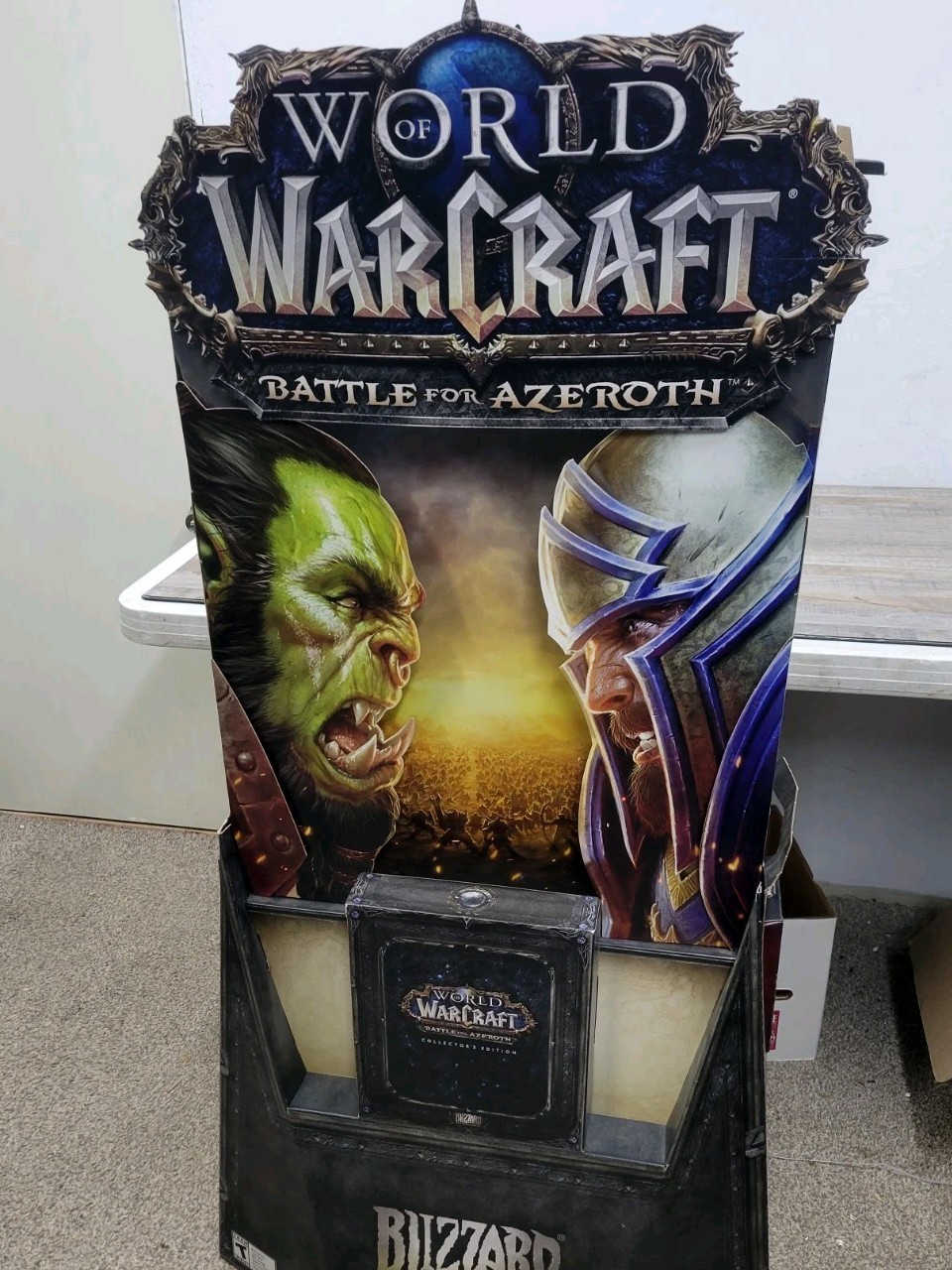 5ft WoW Battle Of Azeroth Game Stop Gaming Store 3D Display Promo World Warcraft