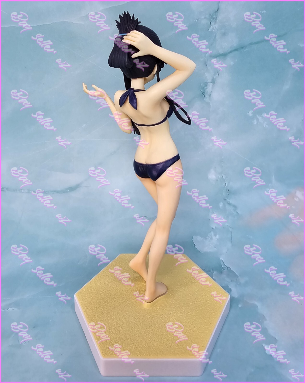Mio Akiyama Beach Queens 1/10 Scale PVC Figure Bikini Swimsuit Wave Band K-On