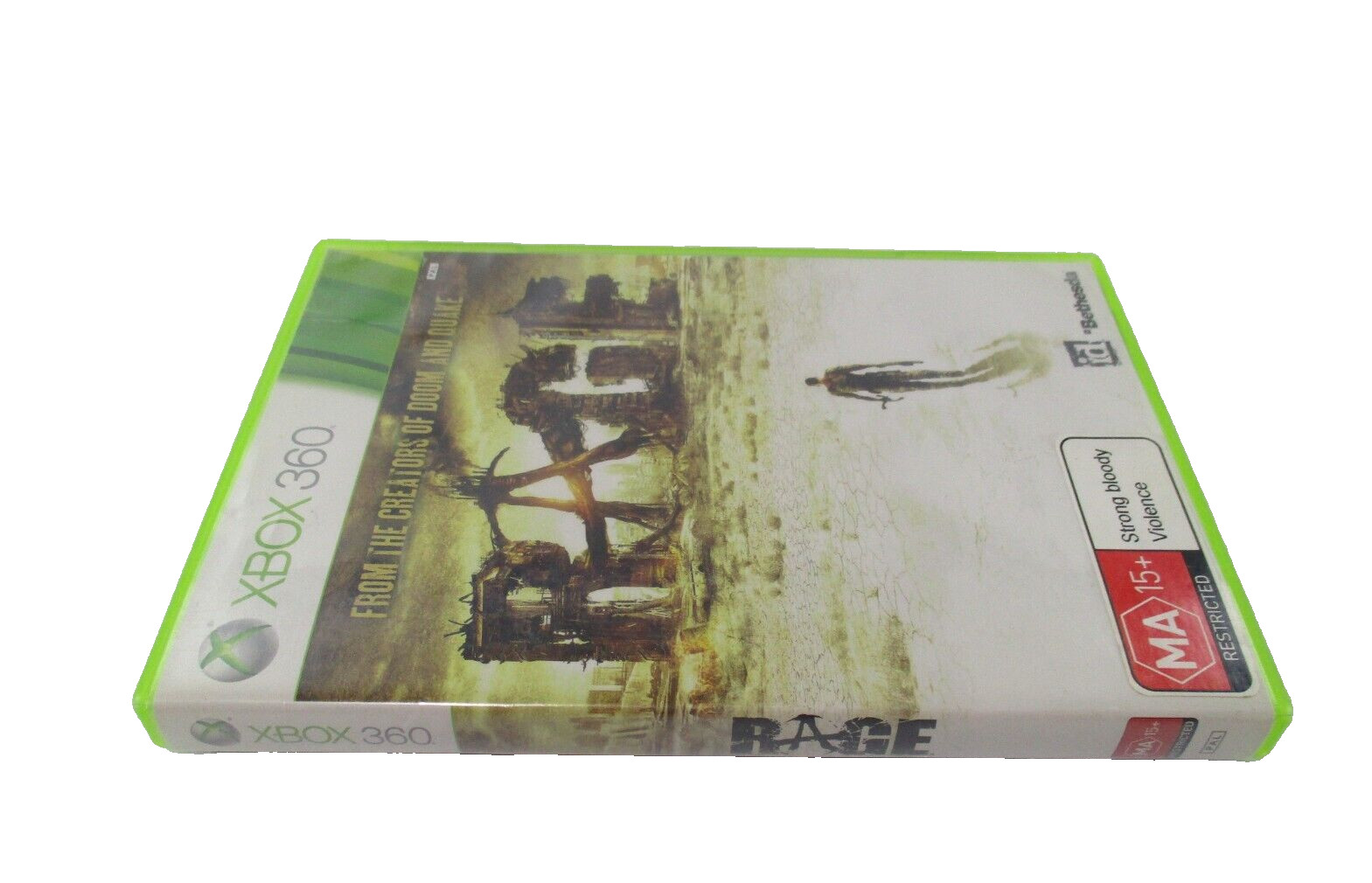 Rage XBOX 360 MA15+ PAL R4 2011 Rad Games + Manual Tested