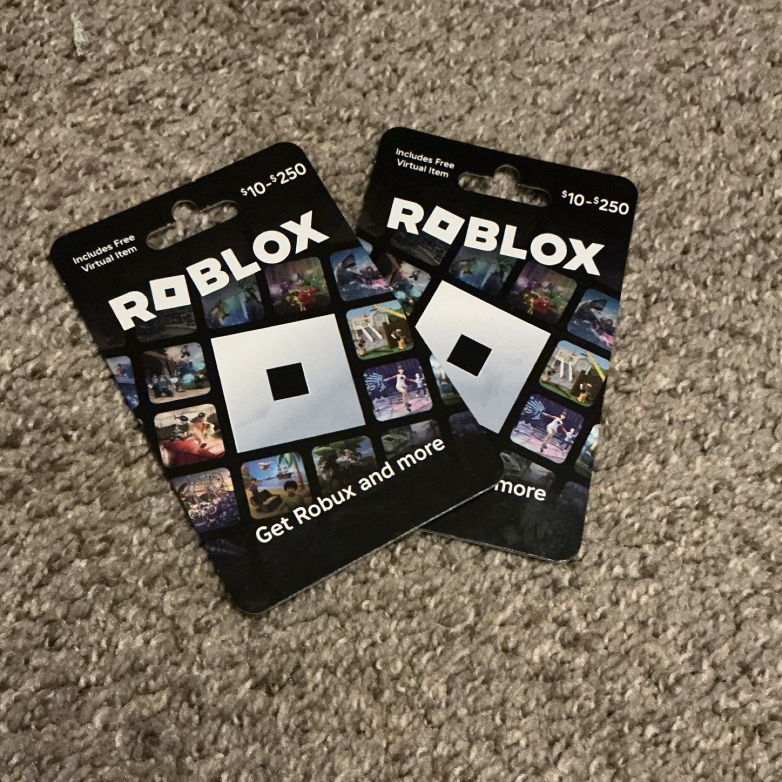 Roblox Prepaid Gaming Card $10-$250 Includes Free Virtual Item