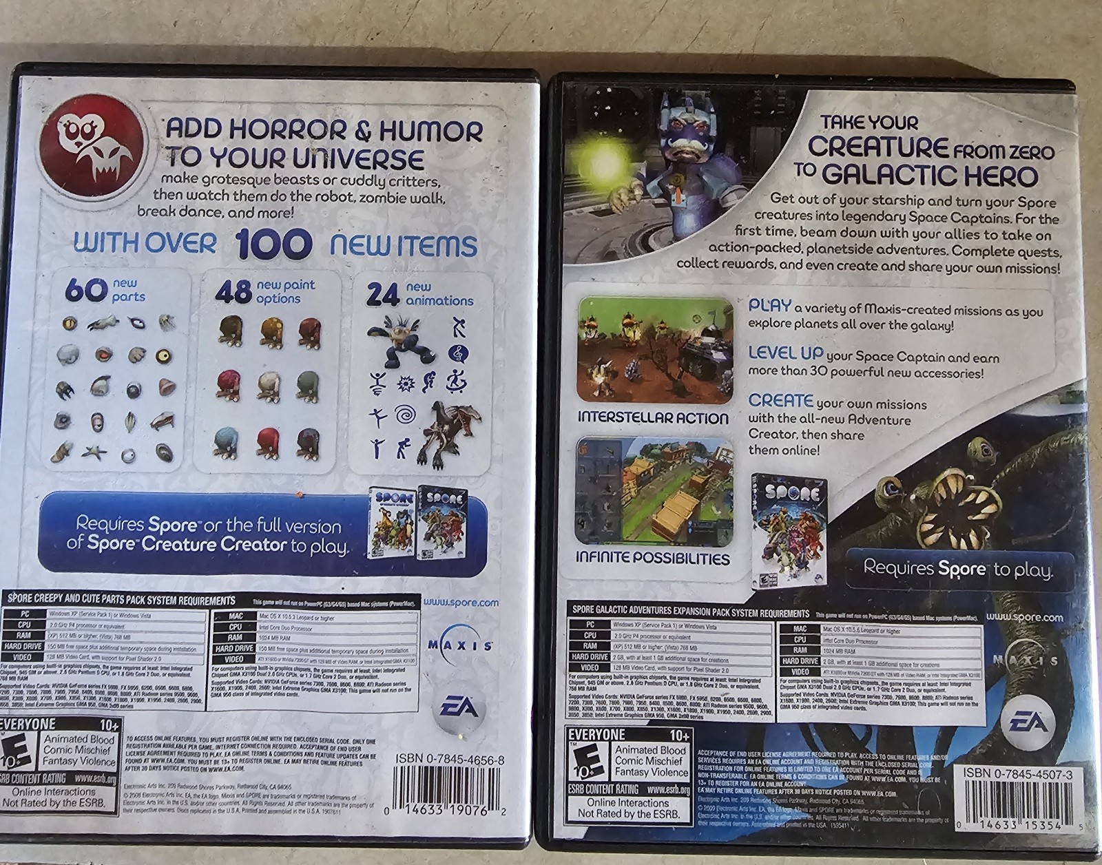 Spore: Galactic Adventures + Creepy & Cute Expansion packs (Windows/Mac, 2009)