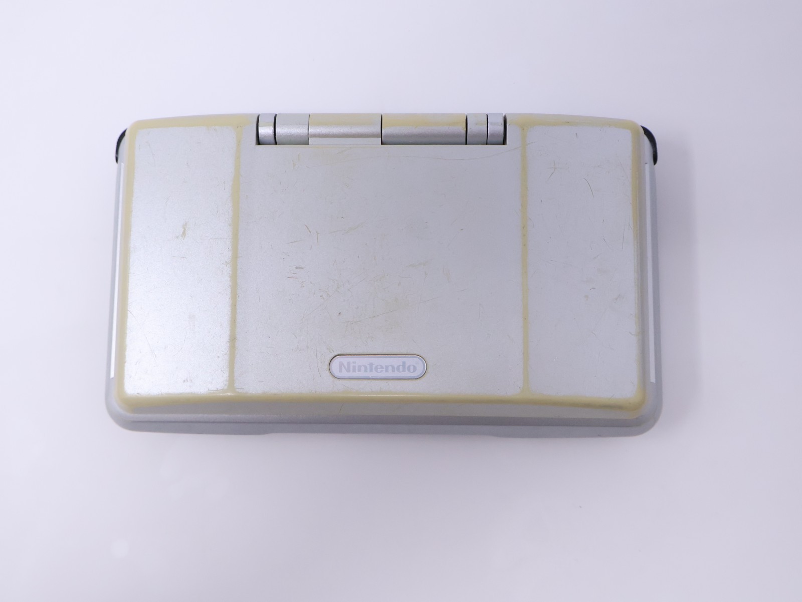 Nintendo DS Handheld Console Tested Working Titanium Silver w/ Charger & Stylus