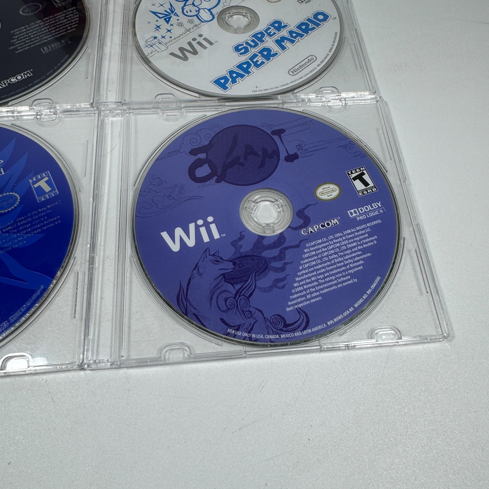 Nintendo Wii Game Assorted Game Bundle Lot of 5 Guitar Hero Super Mario & MORE