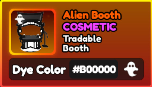 World Zero WZ – COSMETICS – #B00000 (GHOST) – BOOTH