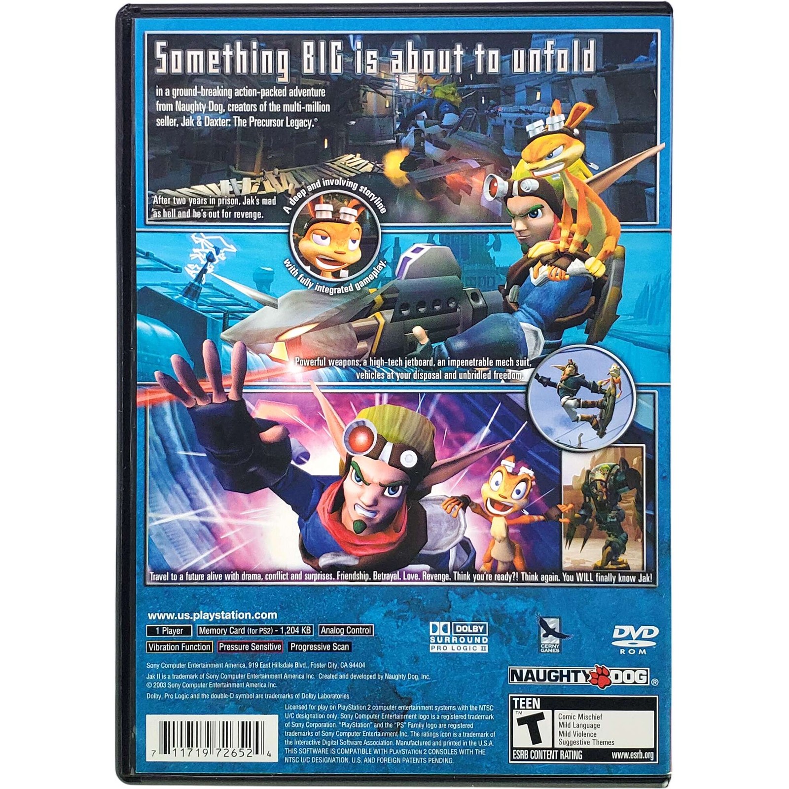 Jak II Greatest Hits – Sony Playstation 2 Pristine Tested Authentic