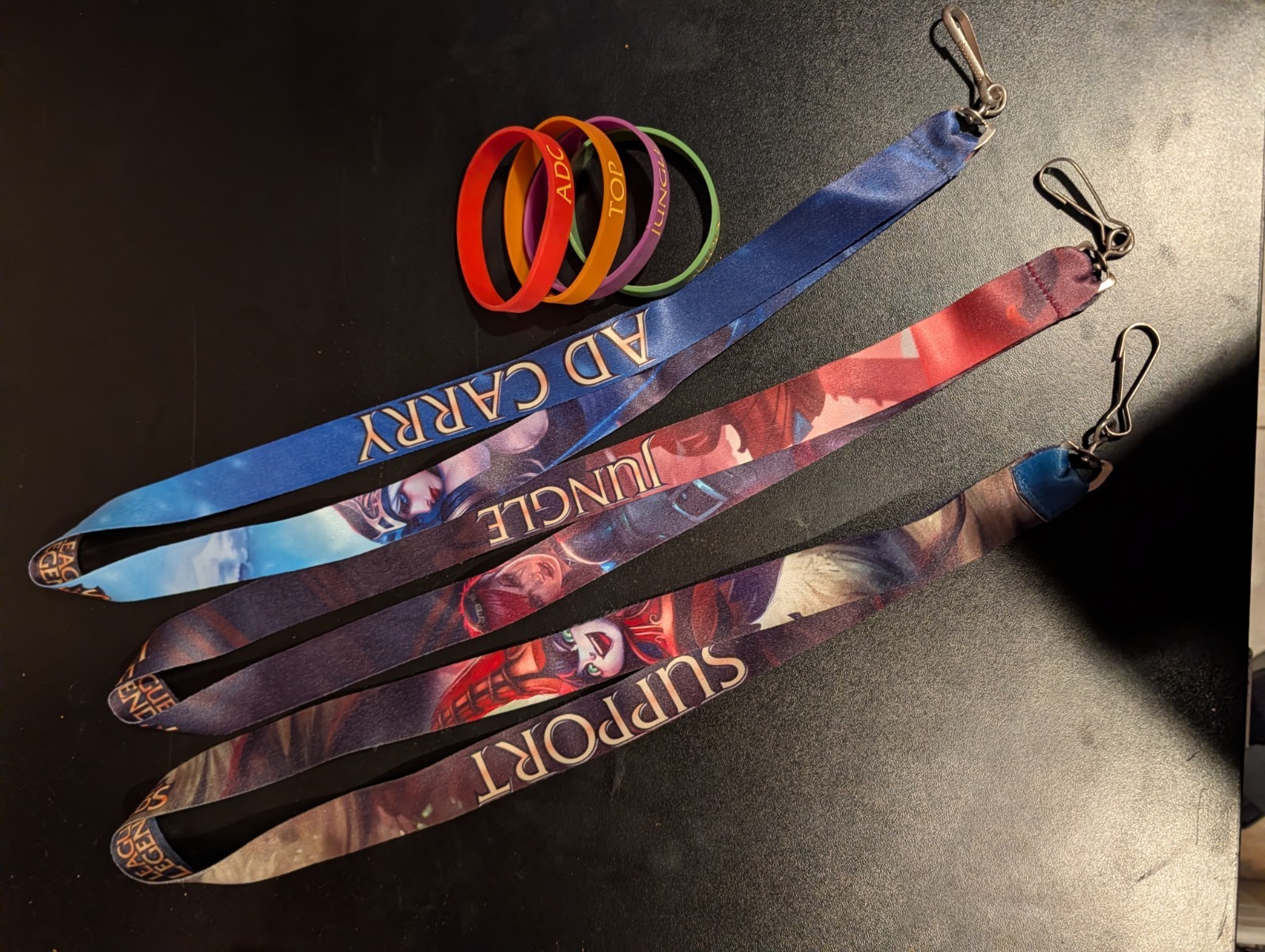 League Of Legends Reversable Lanyards & Wristbands Lot