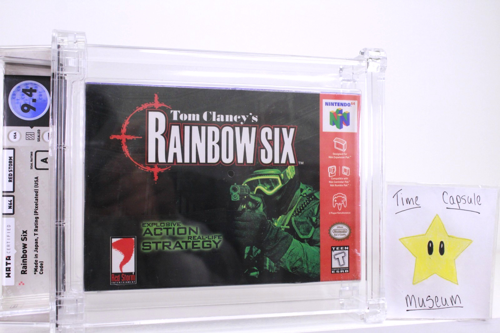 Tom Clancy’s Rainbow Six Nintendo 64 N64 New 1999 Sealed WATA 9.4 A TOP POP