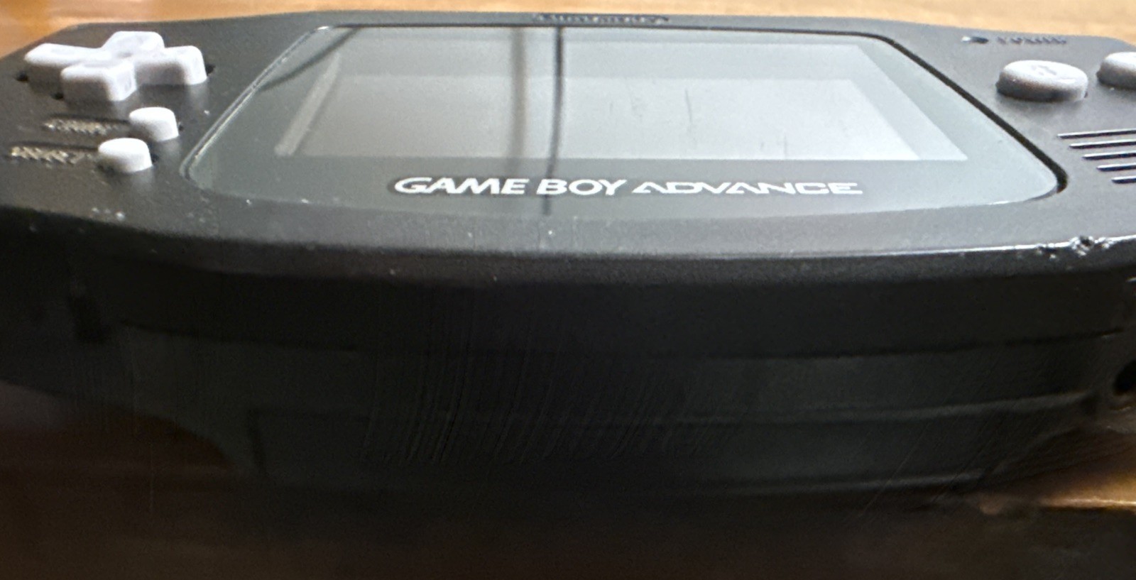 Nintendo Game Boy Advance Handheld System Black AGB-001 Headphone Jack and Game