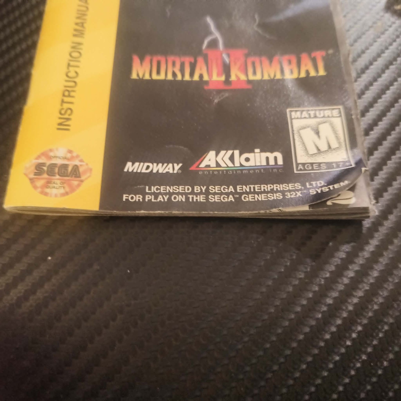 Mortal Kombat II (Sega 32X, 1994) Complete