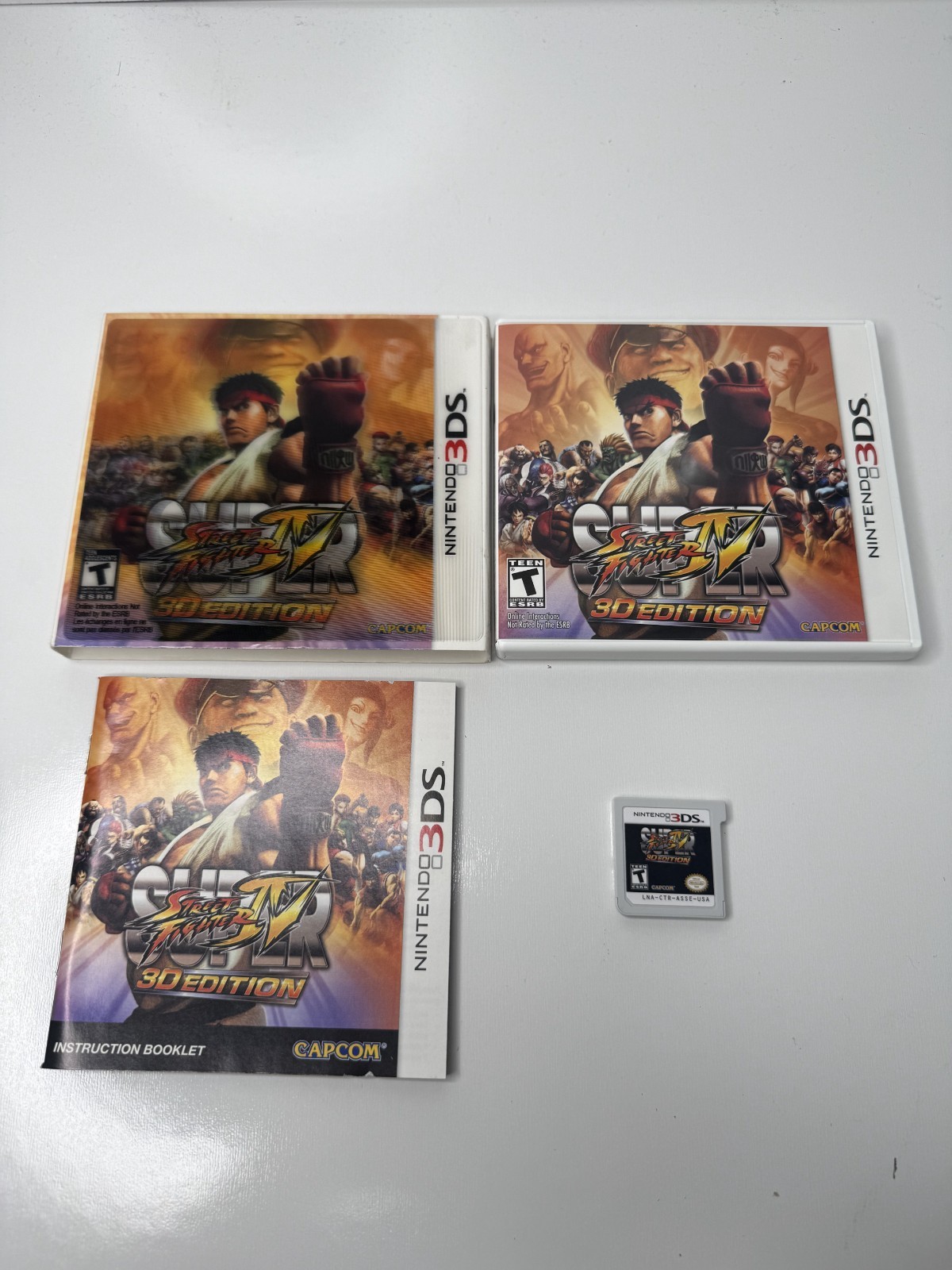 Super Street Fighter IV 3D (Nintendo 3DS, 2011) – Complete w Slip Cover – Tested