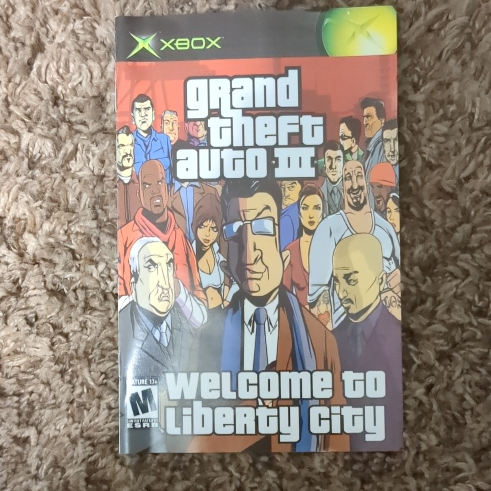 Rockstar Games Grand Theft Auto III (Xbox) Manual Included w/ Case Disc Map