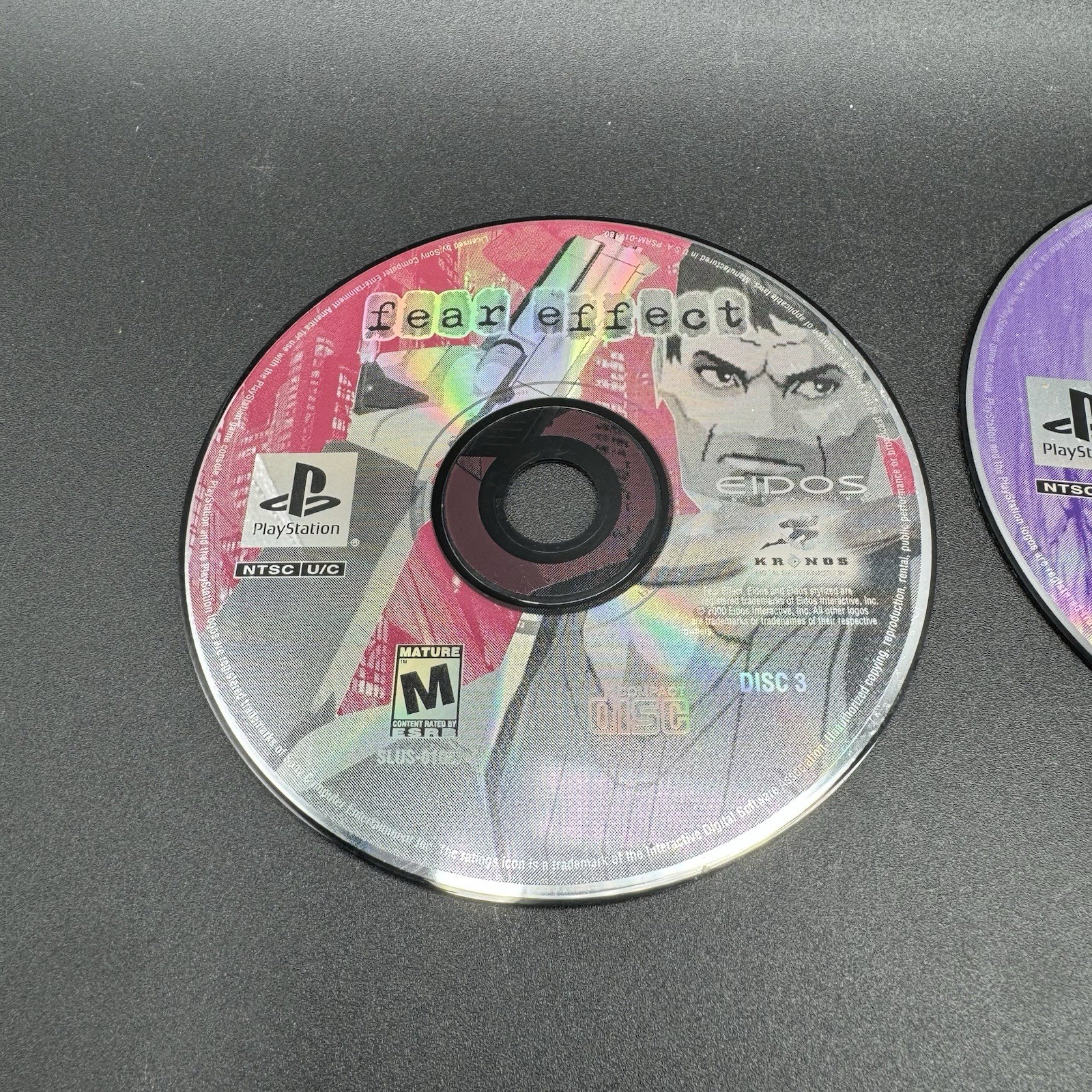Fear Effect Sony PlayStation 1 2000 PS1 Discs Only 1 2 3 4 1-4 Free Shipping