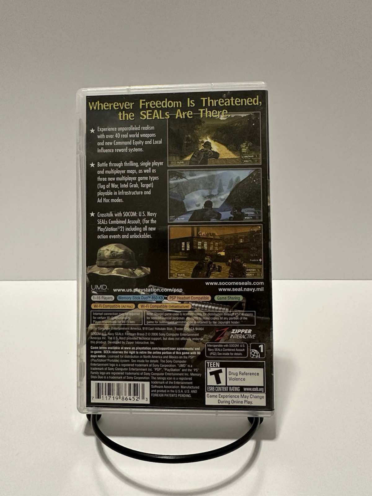 SOCOM U.S. Navy Seals: Fireteam Bravo 2 (Sony PSP, 2006) *CIB*
