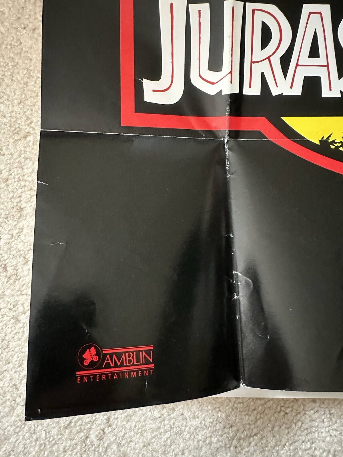 Sega Welcome To The Next Level – Jurassic Park Poster Fold Out Insert – Vintage!