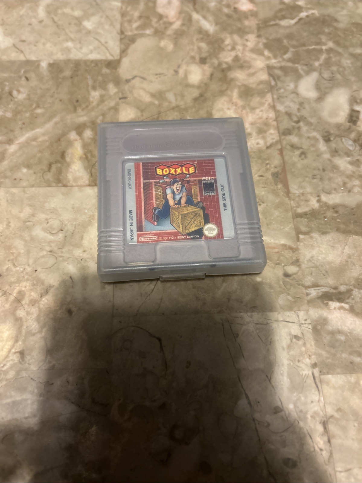 Boxxle (Nintendo Gameboy GB) Cartridge Authentic w/ Snap Case & Protective Cover