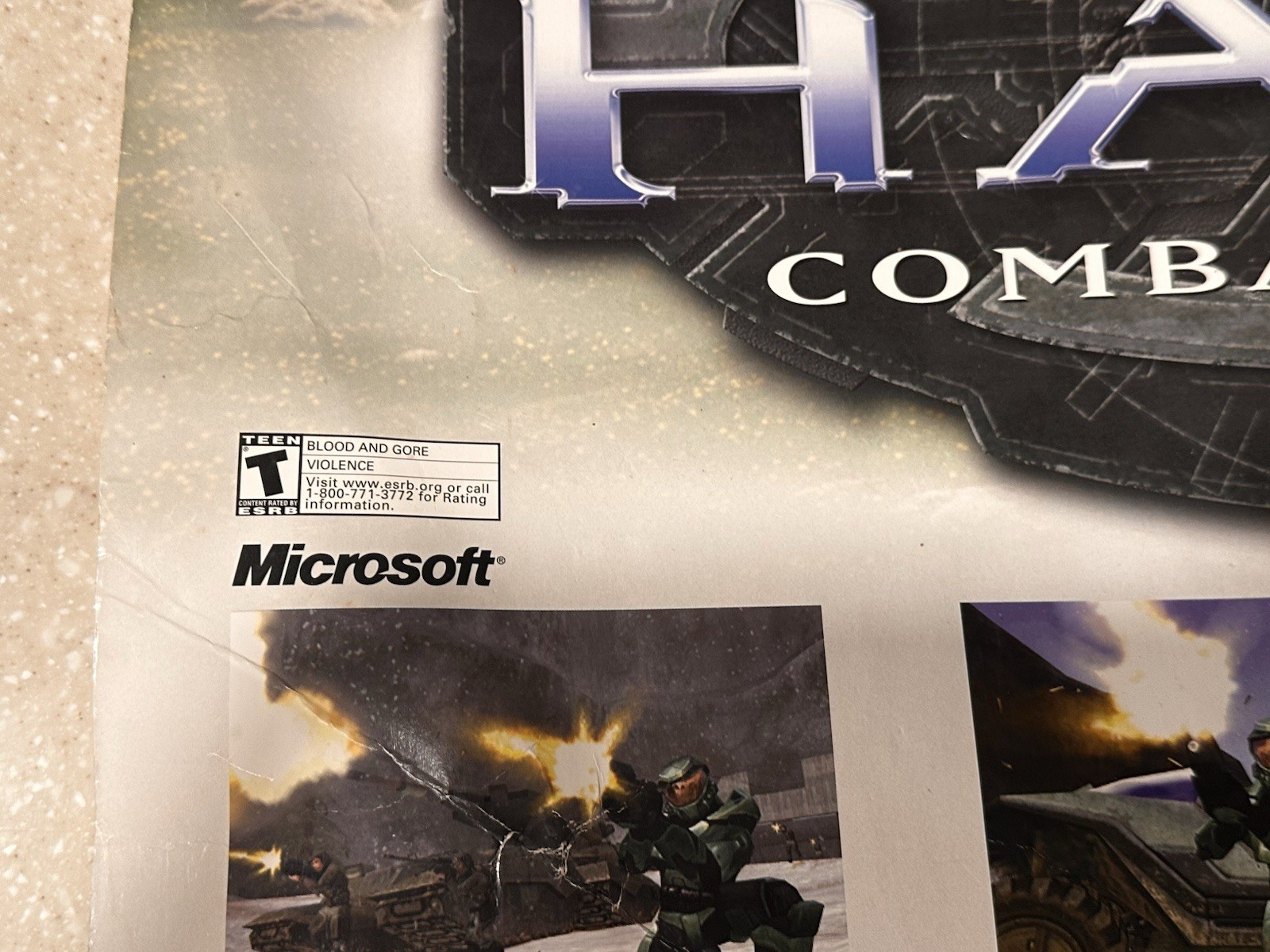 INSANE GRAIL “T” Rating Halo Combat Evolved Xbox Promotional Poster – 22 X 28