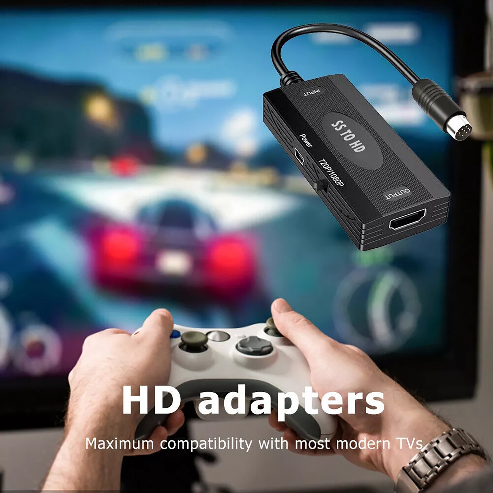 HDMI Converter For Sega Saturn Game All Display Modes SS To HD Plug and Play