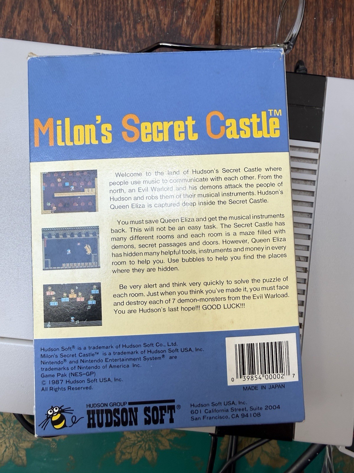 Milon’s Secret Castle (Nintendo Entertainment System, 1988) CIB Great Condition