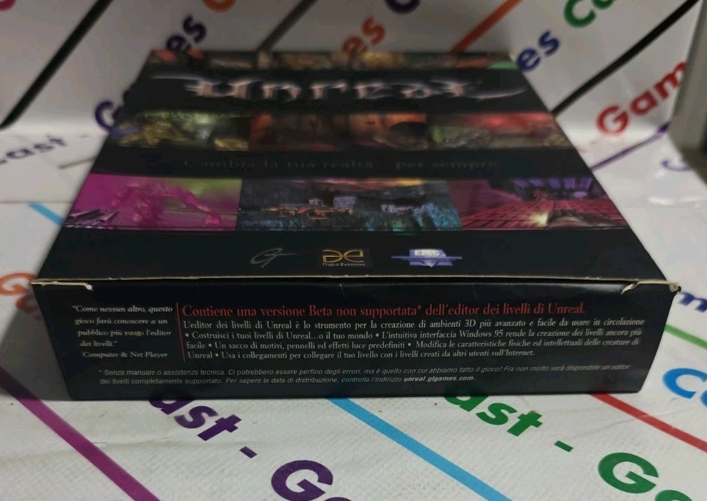 PC UNREAL BIG BOX RARE NEW NEVER USED ITALY COMPLETE