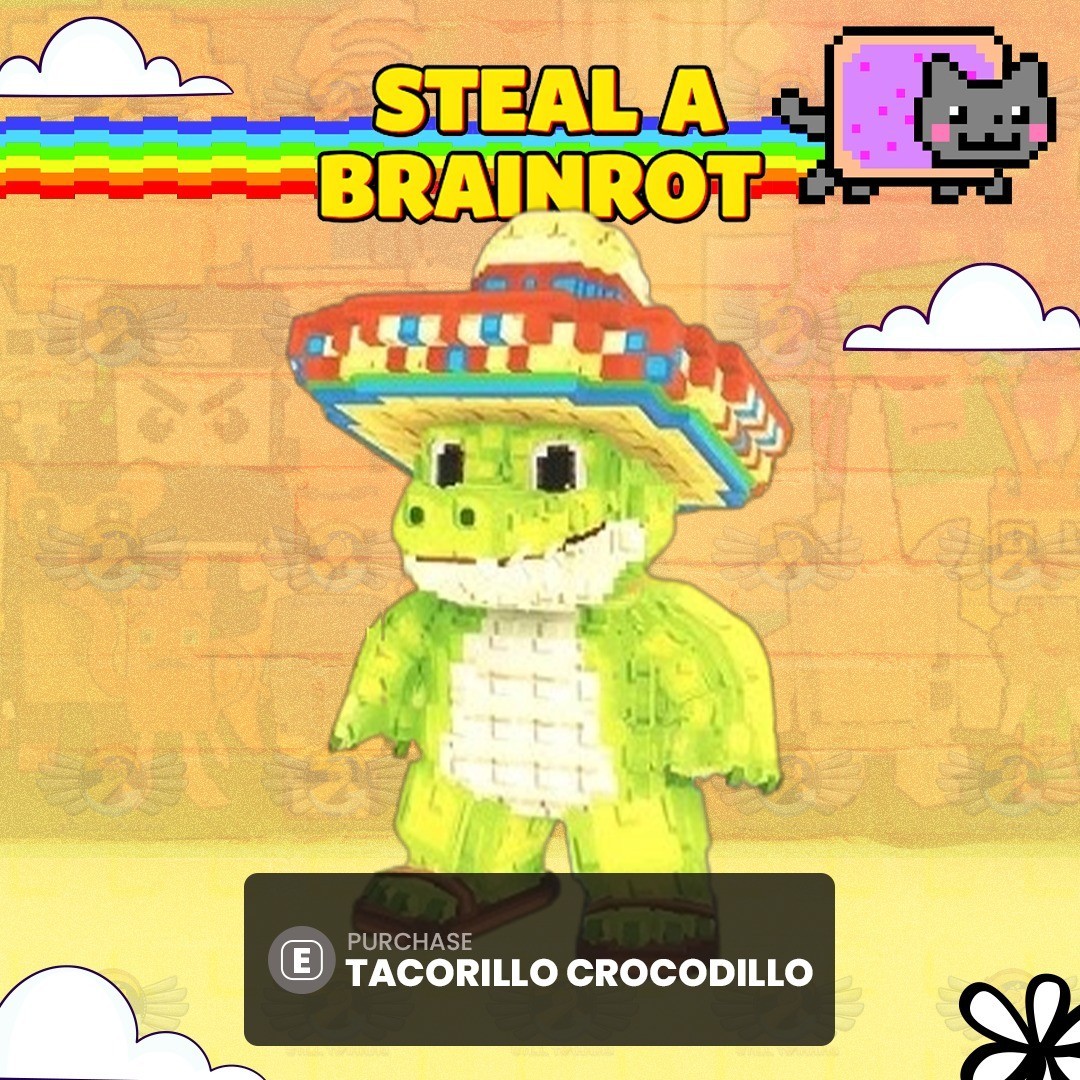 1 Tacorillo Crocodillo- Steal a Brainrot