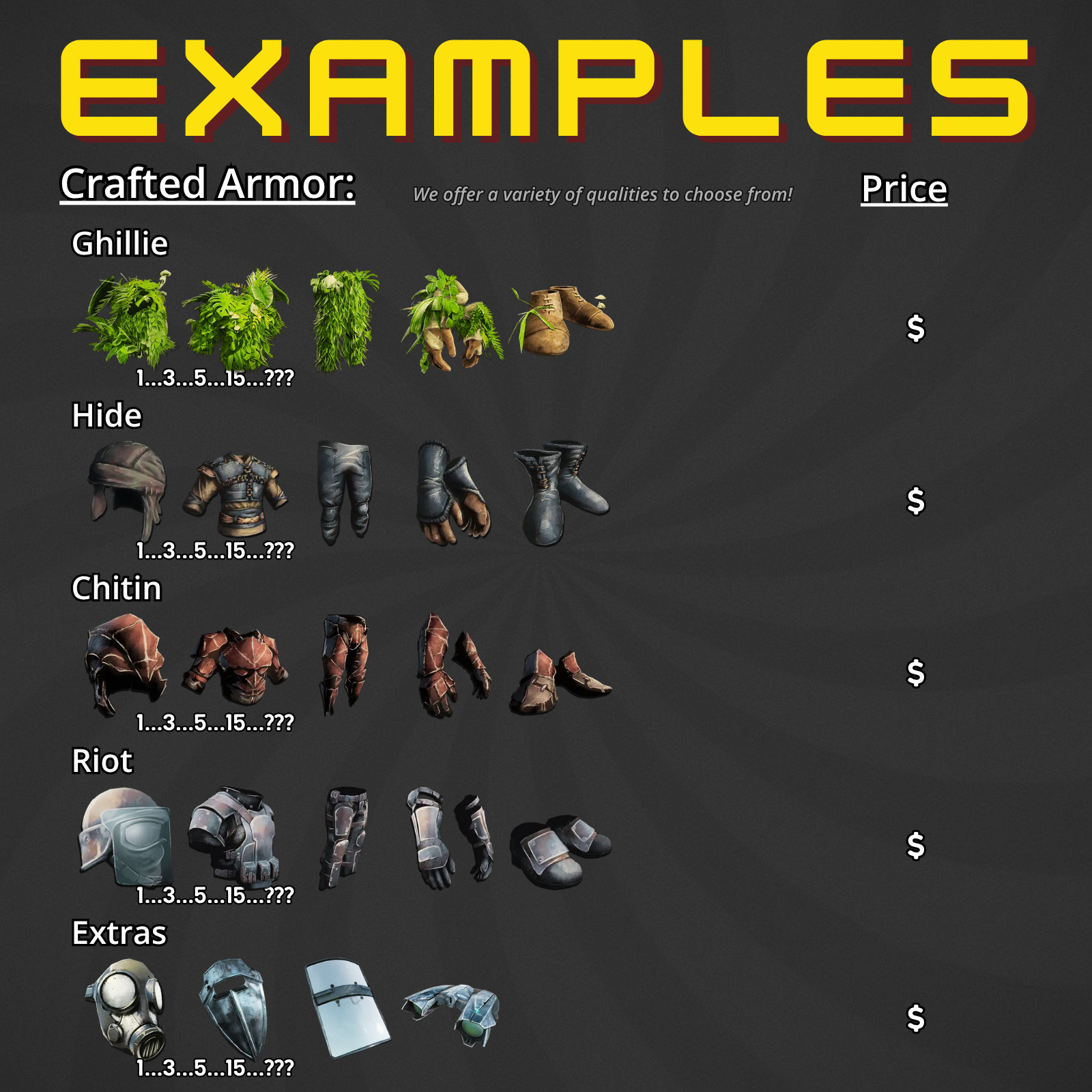 Ark Ascended PvE Custom Order Tell us what you need, read description