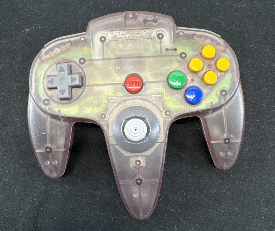 Nintendo 64 N64 Console Bundle W/ Red Expansion Pak & 2 Controllers (Tested)