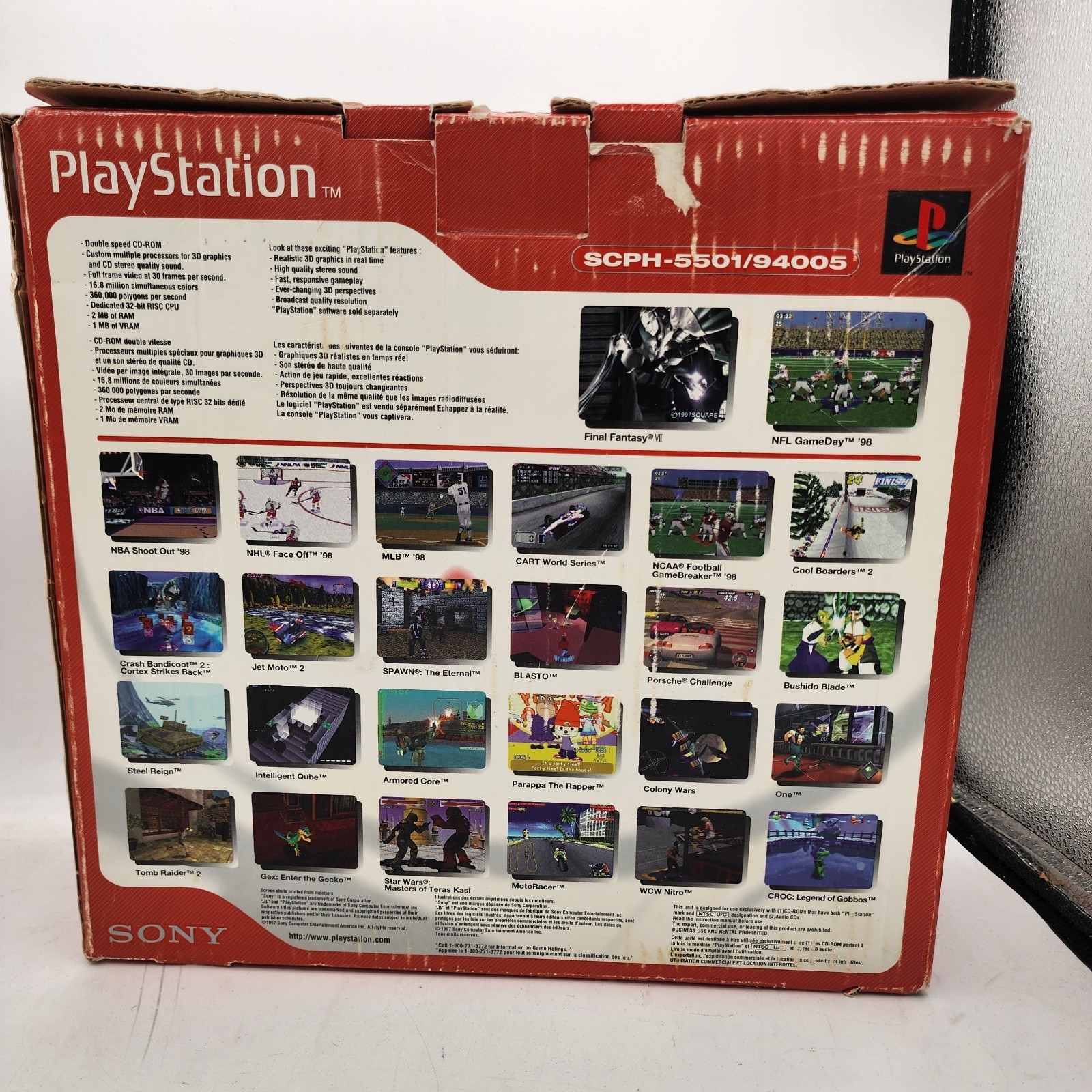 Sony Playstation 1 PS1 SCPH-5501/94005 Console Box Only No Console