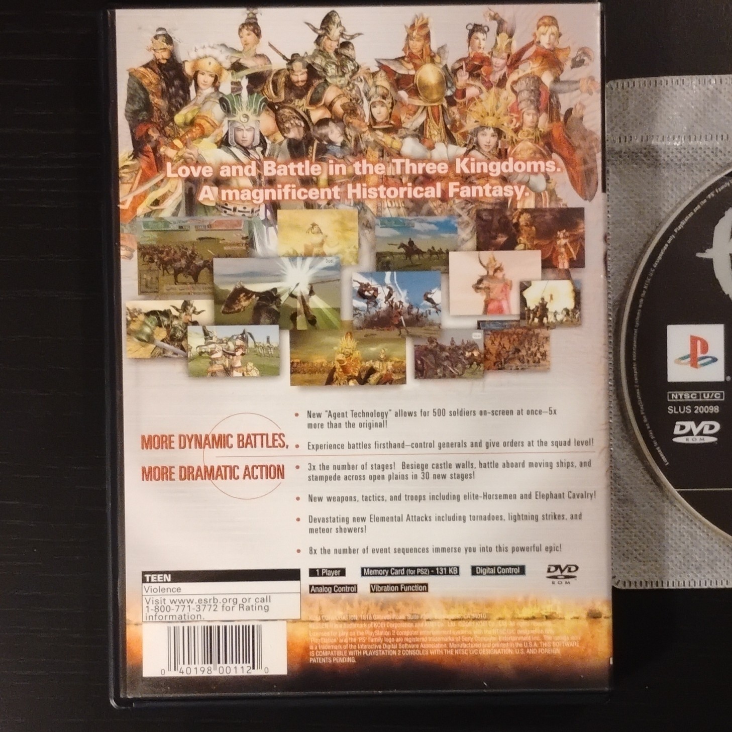 Koei Kessen & Kessen II PS2: Lot of 2 Kessen Games- Both Tested & Working