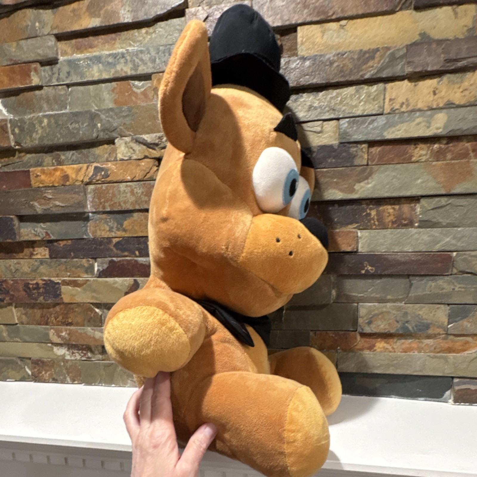 Freddy Fazbear Plush Doll Soft Toy Five Nights at Freddy’s Black Hat Bow Tie