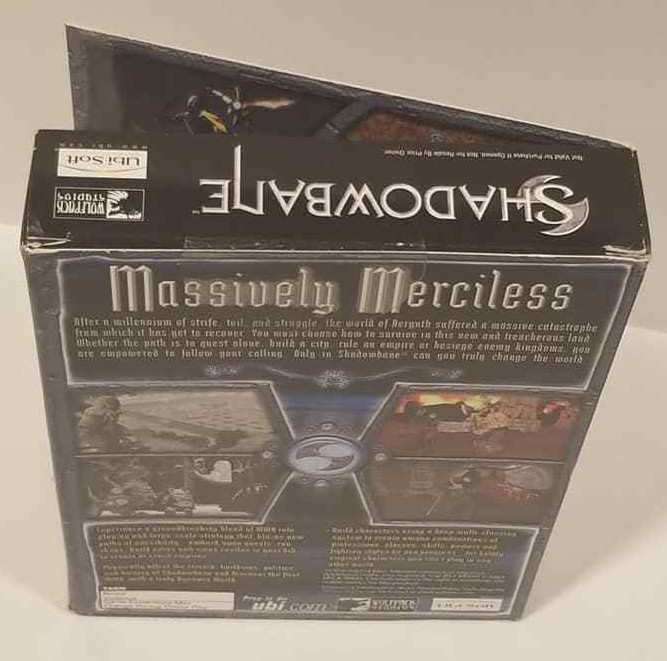 Shadowbane Windows Mac 2003 Wolfpack Studios RPG Ubi Soft Rated Teen PC Game