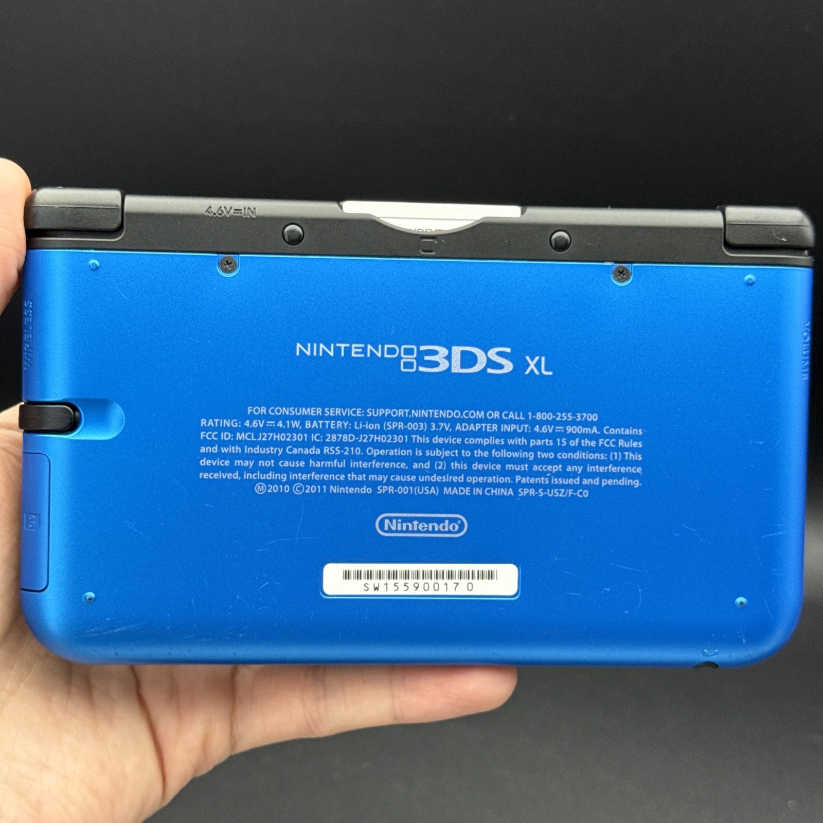 Nintendo 3DS XL Handheld Console, Stylus, SD, Charger, Pokemon Sun & Moon TESTED
