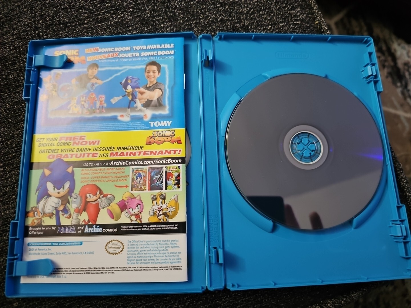 Sonic Boom: Rise of Lyric (Nintendo Wii U, 2014) CIB With The Manual