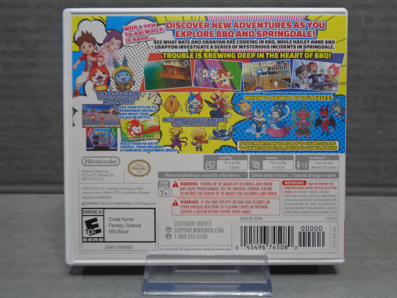 Yo Kai Watch 3 Authentic Replacement Case – No Game (3DS, 2019) New! Ship in Box