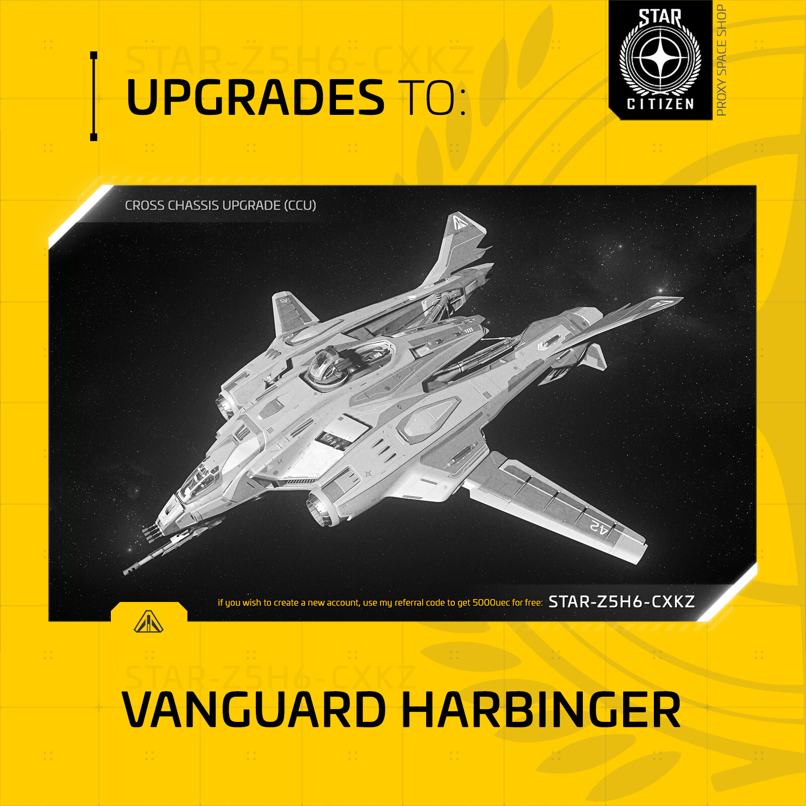 Star Citizen – AEGIS VANGUARD HARBINGER – UPGRADE – (CCU)
