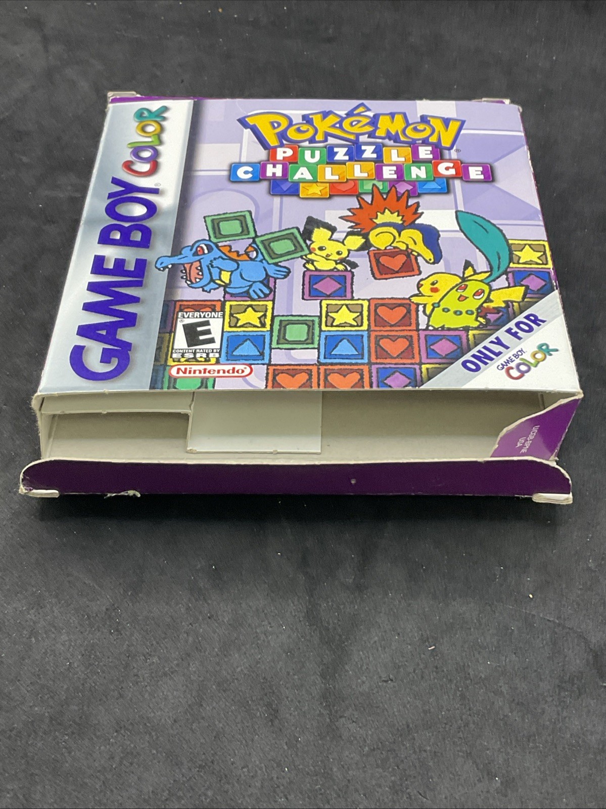 Pokémon Puzzle Challenge (Nintendo Game Boy Color, 2000) Box Only