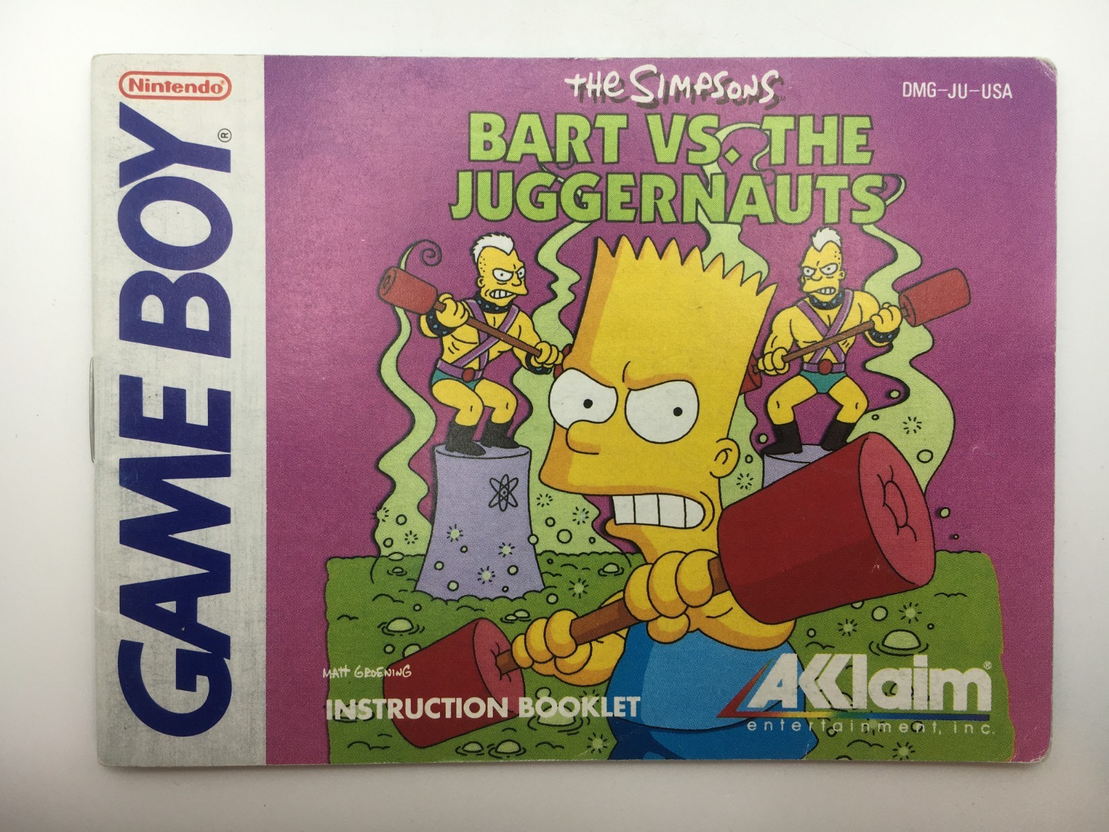 Game Boy 1992 – Bart Simpson vs. The Juggernauts Cartridge w/ Manual (Works)