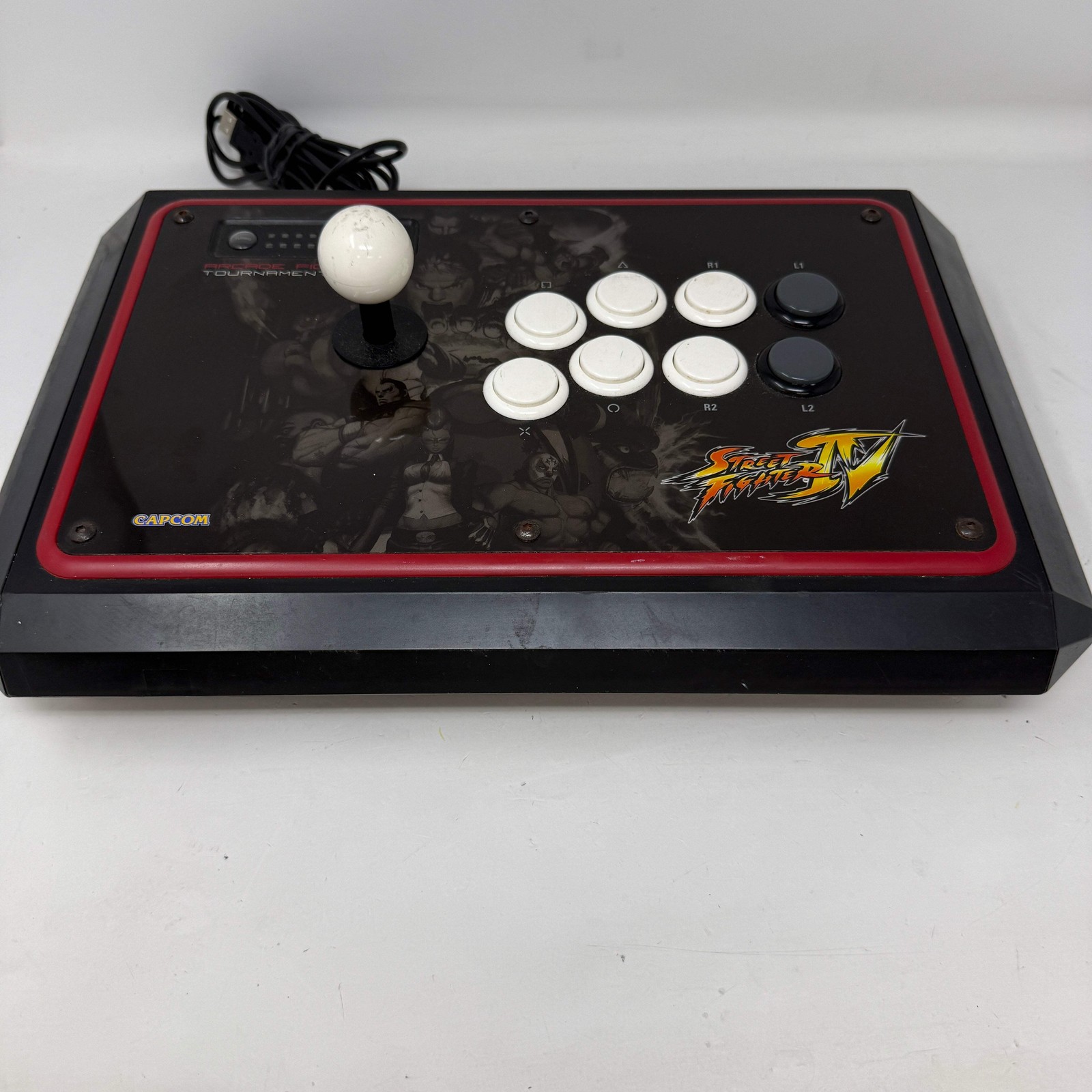 Mad Catz Street Fighter Black Arcade Fightstick Tournament Edtion For PS3