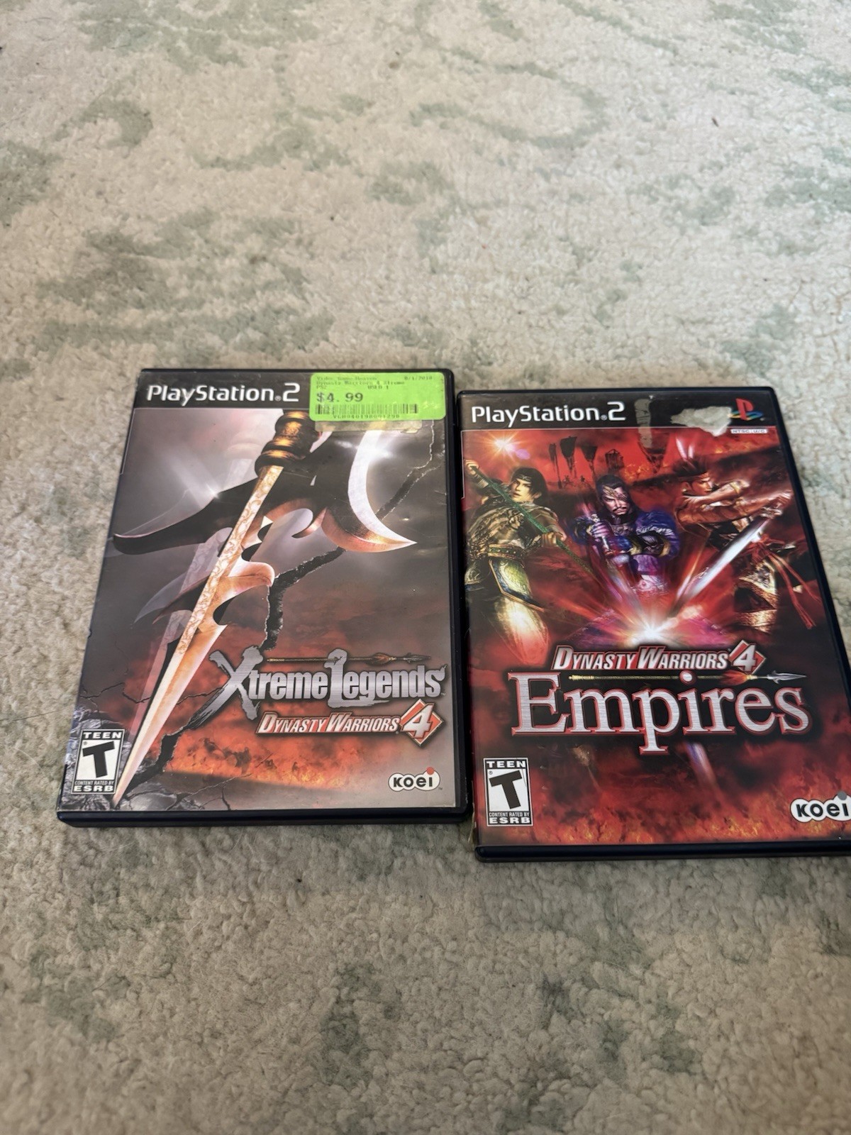 Koei Dynasty Warriors 4: X-Treme Legends + Empires PS2 On Reg Card Tested Works