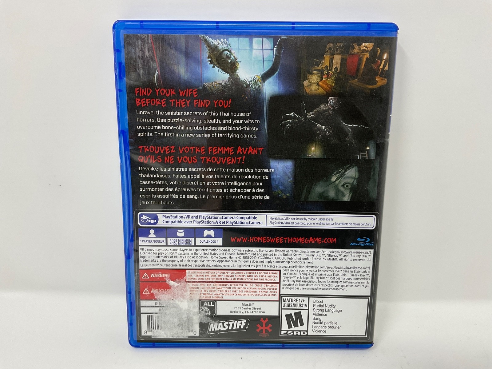 Home Sweet Home PS4 PlayStation 4 PSVR