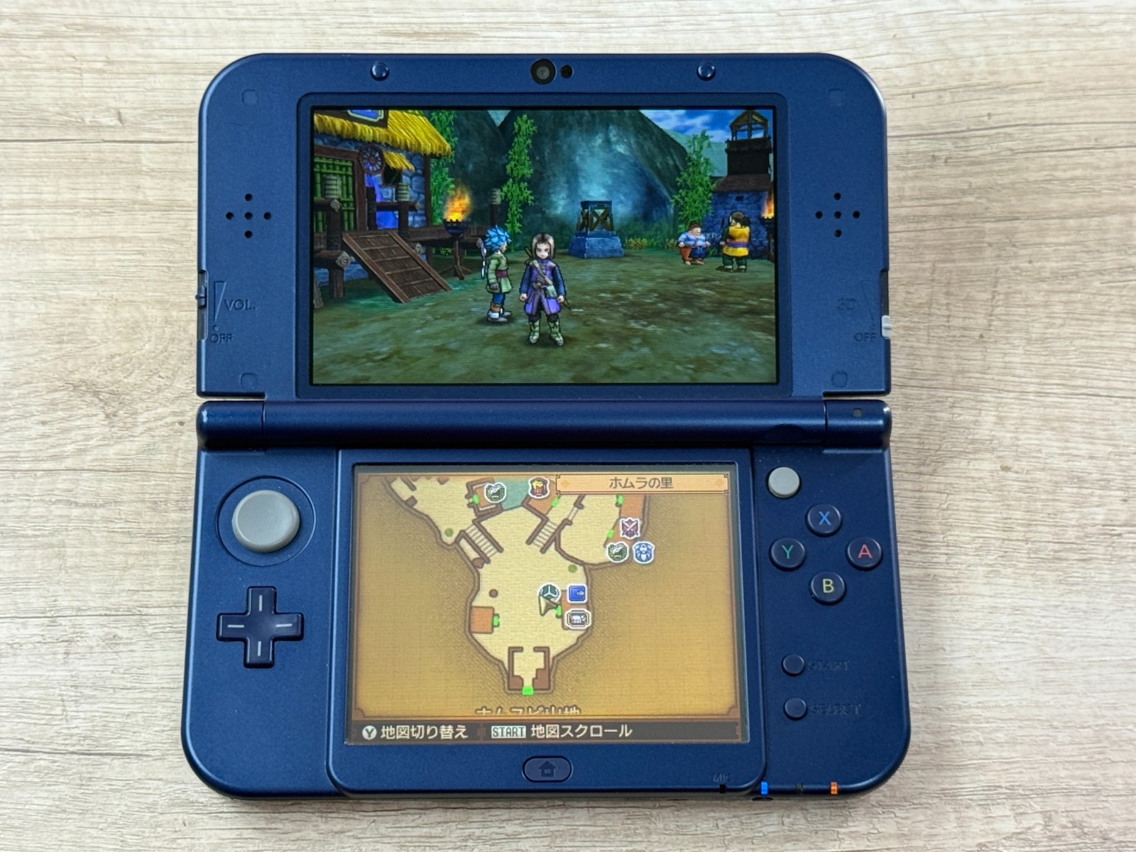 RANK B+ Dual IPS Nintendo New 3DS XL Metallic Blue Console Japan ver Tested D475