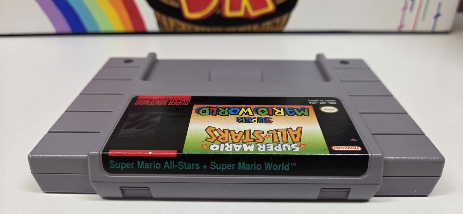 Super Mario All-Stars + Super Mario World – SNES Nintendo Game Authentic Tested