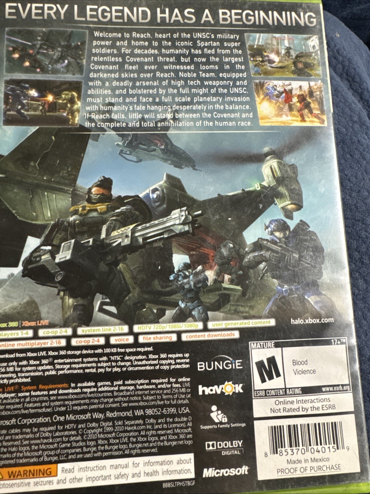 Halo: Reach (Xbox 360, 2010)
