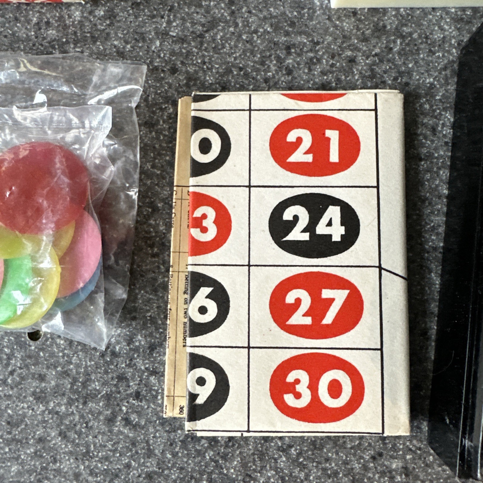 Vintage Mini Roulette Wheel Game With Chips, Instructions And Board Hong Kong